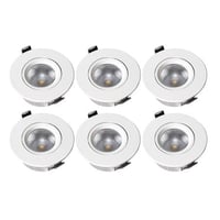 Downlight Eco LED, 6,8W, 575 lm, 2700-3000K, 6 stk.