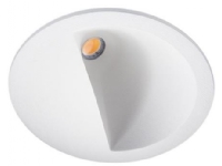 Downlight Junistar asymmetrisk 9W LED 3000K, 650 lumen, hvid