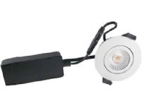 Downlight Low Profile ECO LED 6W 420 lumen, 2700K, rund, mat hvid