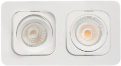 Downlight MD-125, LED, 2x6W, Hvid, IP21