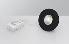 Downlight MD-360, LED, 6W, Sort, AC-Chip, IP44