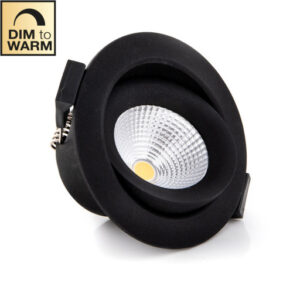 Downlight SLC One 360° LED 8W DTW 1800-3000K IP44 Sort