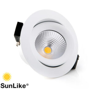 Downlight SLC Sunlike 360° LED 8W 2700K IP44 Hvid