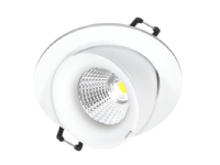 Downlight Velia Large Tilt LED 10,9W 2700K, 230V rund, hvid