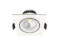 Downlight Velia Tilt LED 10,9W 3000K, 230V firkantet, hvid