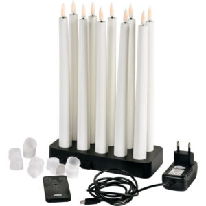 Duni genopladelige LED kronelys, 10 stk.