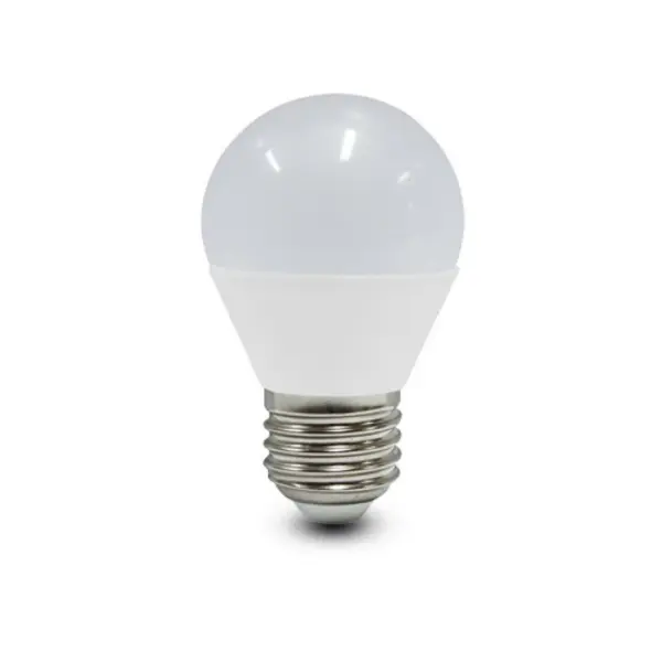DuraLamp - LED-pære E27 Miniglobe 6 W 3.000 K mat lamp
