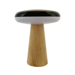 Dyberg Larsen - 2 Ways bærbar LED-bordlampe med batteri, træ