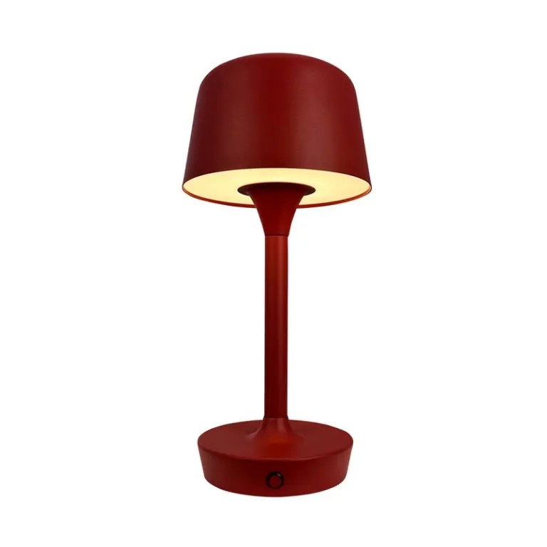 Dyberg Larsen - FLOW LED Portable Bordlampe Mørk Rød