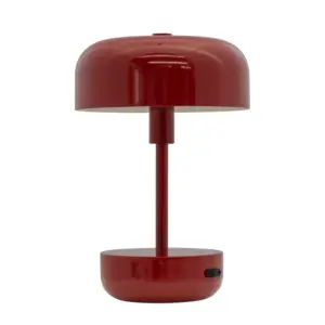 Dyberg Larsen - Haipot LED Portable Bordlampe Dark Red