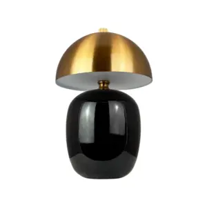 Dyberg Larsen - Manhatten LED-bordlampe, sort/messing