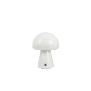 Dyberg Larsen - Morkel Mushroom LED-batteridrevet bordlampe, hvid