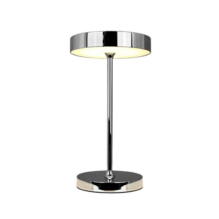 Dyberg Larsen - Starlight LED-batteridrevet bordlampe, krom, metal