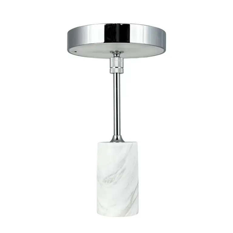Dyberg Larsen - Starlight LED-bordlampe med batteri, krom/hvid