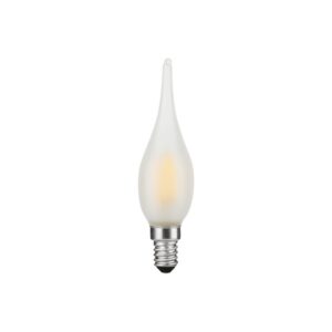 E10 1.5W LED filament mini tip pære - C23, 90lm, 2700K, mat glas