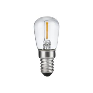 E14 1W LED filament pære - 5,6cm, 2500K, klar, Pygmy