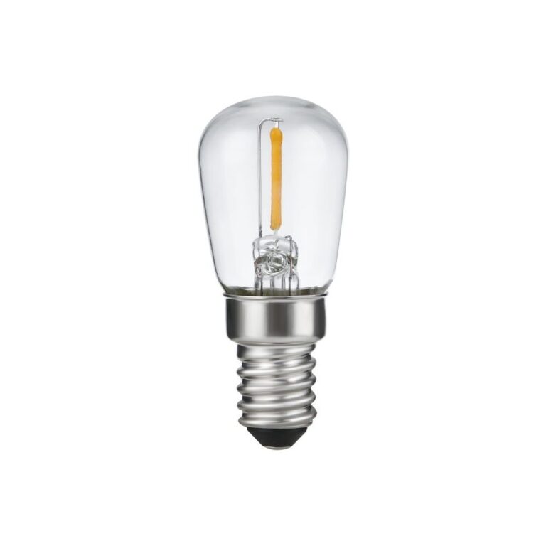 E14 1W LED filament pære - 5,6cm, 2500K, klar, Pygmy