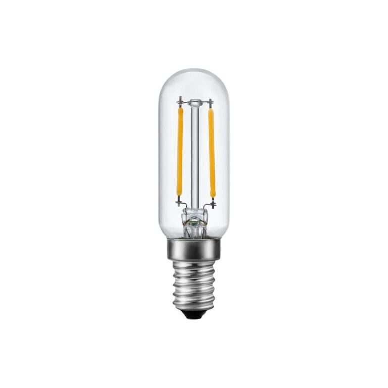 E14 2W dæmpbar LED pære - Filament, 8,5cm, 2500K, klar glas