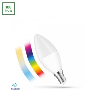 E14 4,9W Smart LED kertepære - RGB+CCT, Bluetooth Mesh, C39