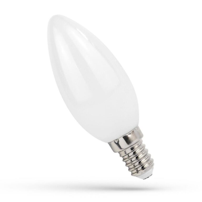 E14 4W LED kertepære - C35, Kultråd, matteret glas