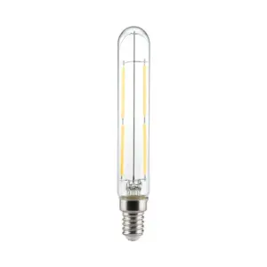 E14 4W LED pære - T20, kultråd, klart glas