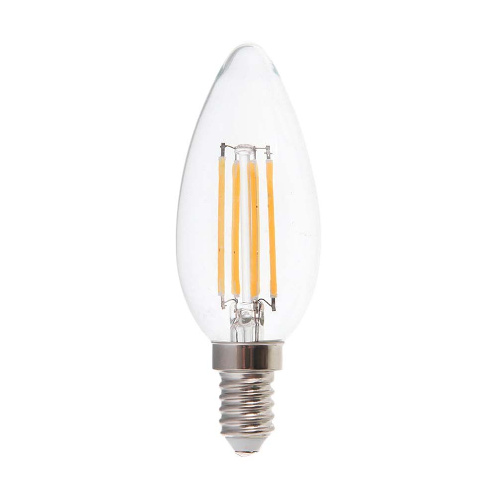 E14 5,5W LED filament kertepære - Dæmpbar, klar glas