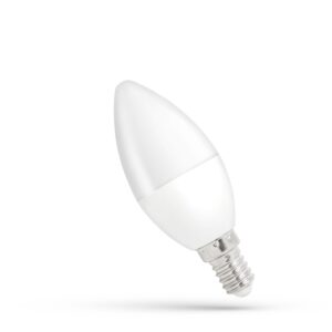 E14 8W LED kertepære - C38, Matteret glas