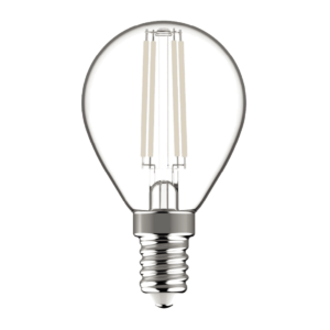 E14 LED Mini Globe Pære - Hvid Filament - 470lm - 2700K - 4,5W - Ra80