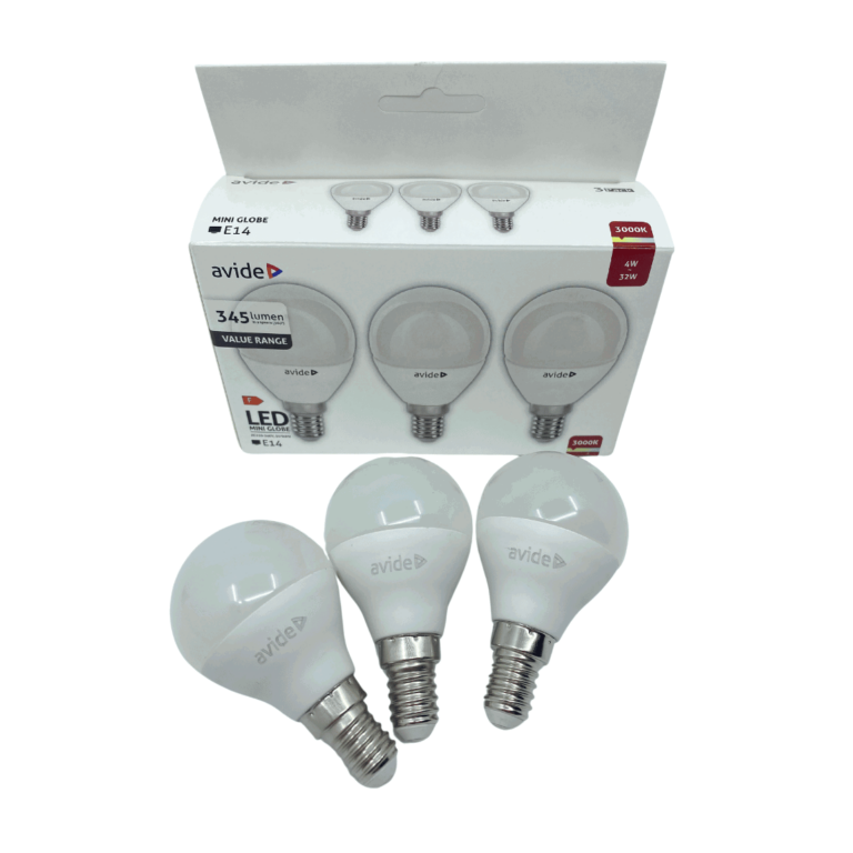 E14 LED pærer - 345lm - 3000K - 4W - Value Pack med 3 stk.