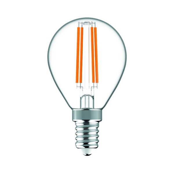 E14 Pære - Mini Globe - Filament - LED - 4.9W - 2700K - 806lm