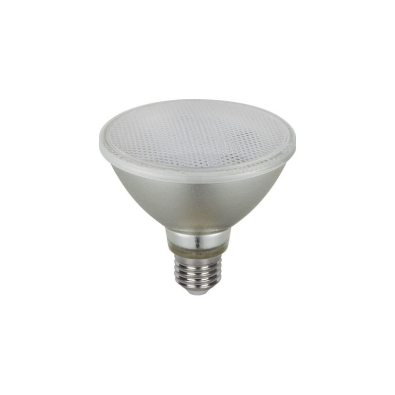 E27 10W dæmpbar PAR30 LED pære - 700lm, 36°, IP65, glas, varm hvid