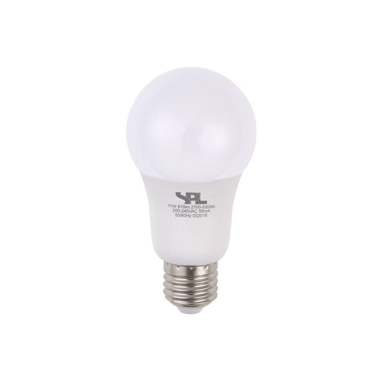 E27 11W dæmpbar LED pære - DimToWarm, 2000-2700K, A60, opal glas, 810lm