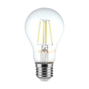 E27 12W LED filament pære - A70, 1521lm, klart glas, varm hvid