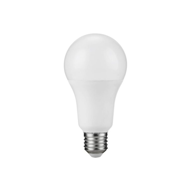 E27 15W LED pære - A71, 1200lm, opal glas, 3000K