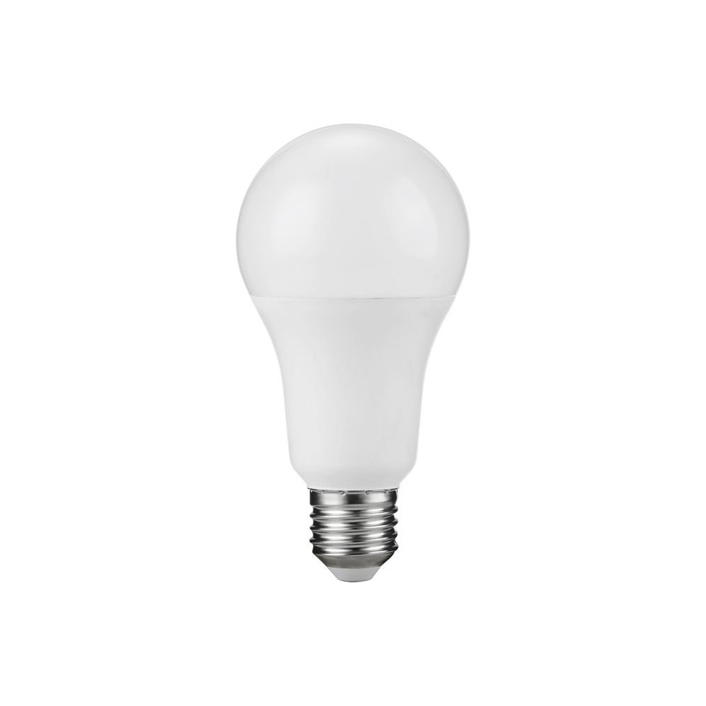 E27 15W LED pære - A71, 1200lm, opal glas, 3000K
