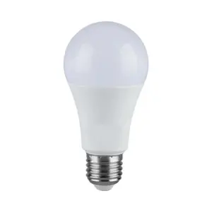 E27 17W LED pære - A65, 3000K, varm hvid, IP20 indendørs