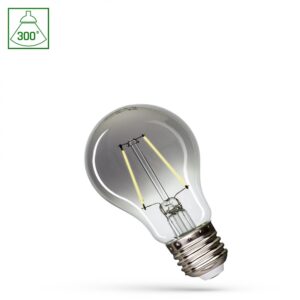 E27 2,5W LED pære - A60, Modernshine, sort effekt, 150lm, 270Â°