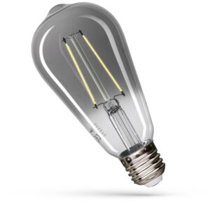E27 2,5W ST65 LED pære - Modernshine dekorationspære, ravfarvet glas
