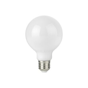 E27 2,5W dæmpbar LED globe pære - G95, opal glas, filament, 2500K