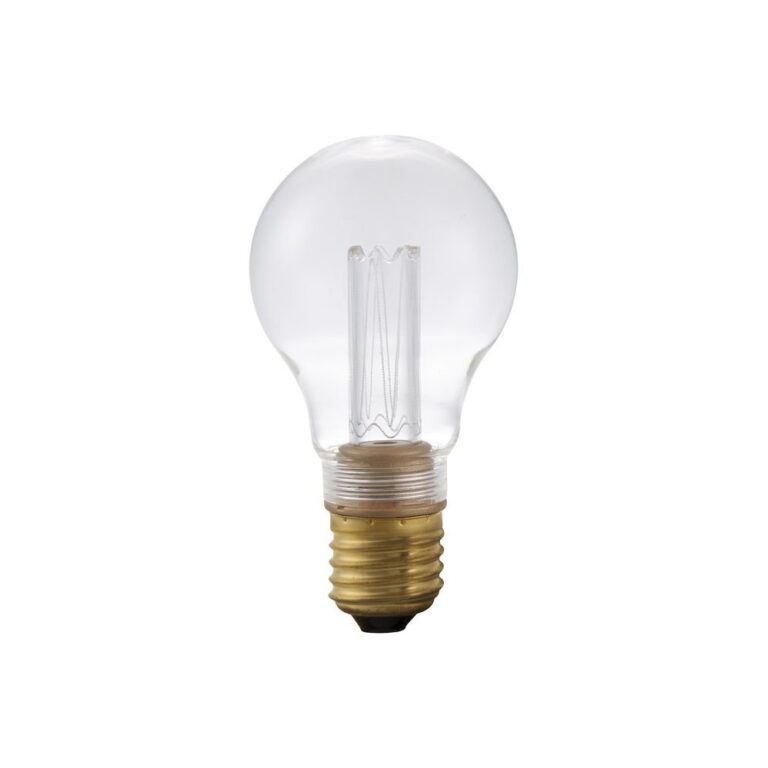 E27 2,5W dæmpbar vintage LED pære - A60, 2000K, klart glas, 65lm