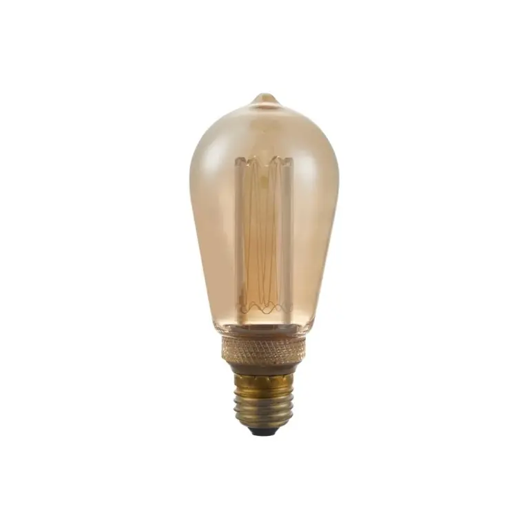 E27 3,5W dæmpbar LED pære - ST64, Vintage Rustika, 1800K, guld glas, 100lm