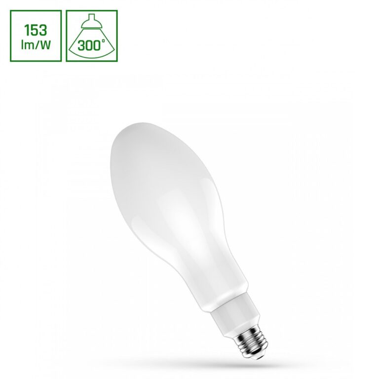 E27 36W LED pære - 360Â°, Matteret glas