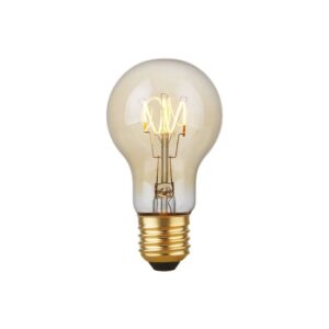 E27 4,2W dæmpbar LED pære - A60, Flex Filament, 2200K, guld glas, 470lm