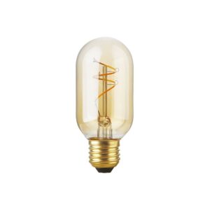 E27 4,2W dæmpbar Slim Flex LED pære - 11cm, 2200K, Gold, filament tube