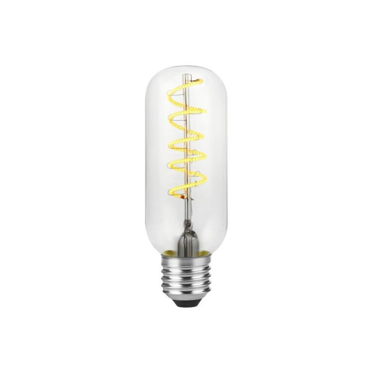 E27 4,5W Filament Flex AX Tube LED pære - 13cm, 2200K, dæmpbar, klart glas