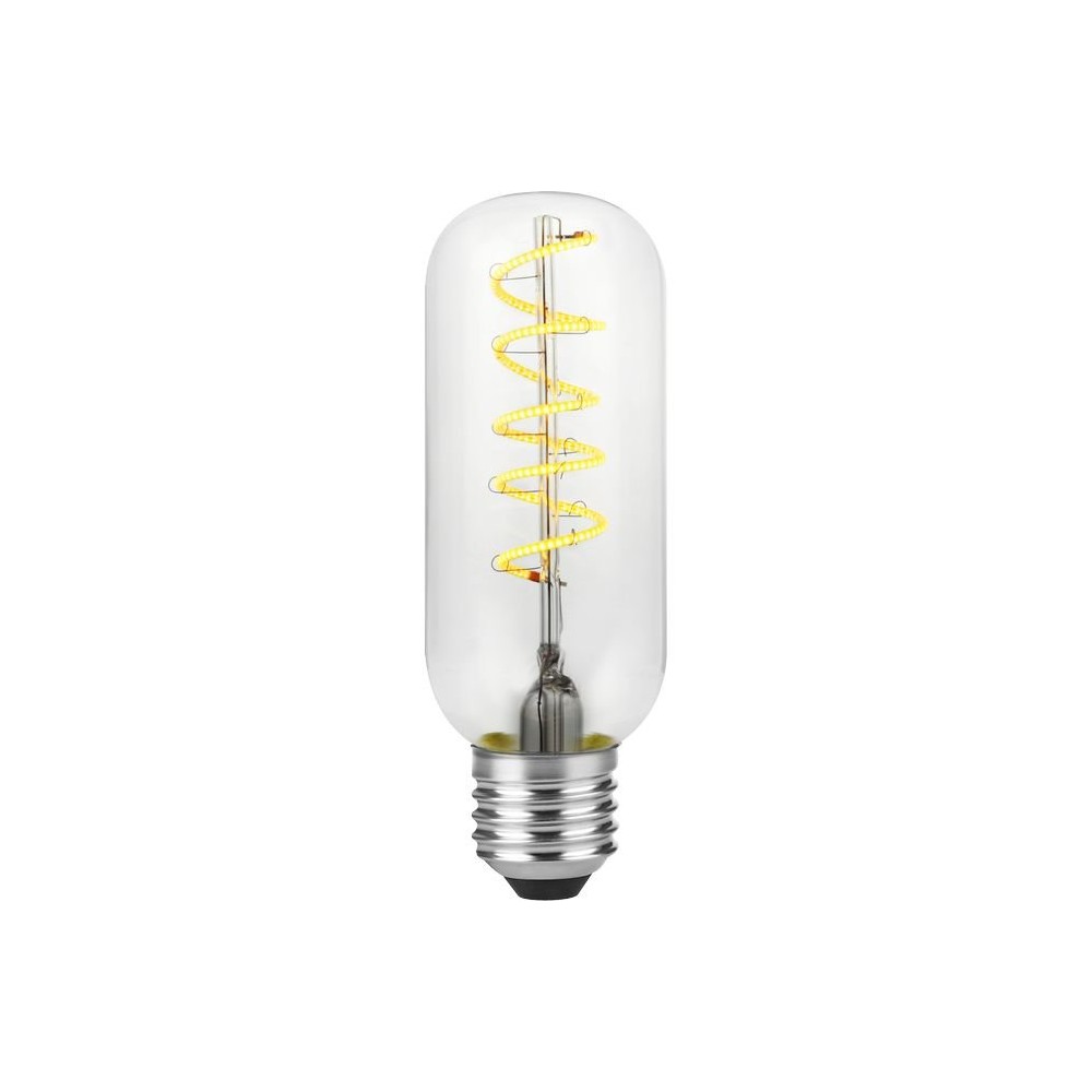 E27 4,5W Filament Flex AX Tube LED pære - 13cm, 2200K, dæmpbar, klart glas