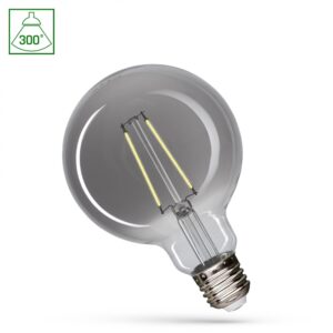 E27 4,5W LED G95 globepære - 310lm, 4000K, filament, 300Â° lysvinkel