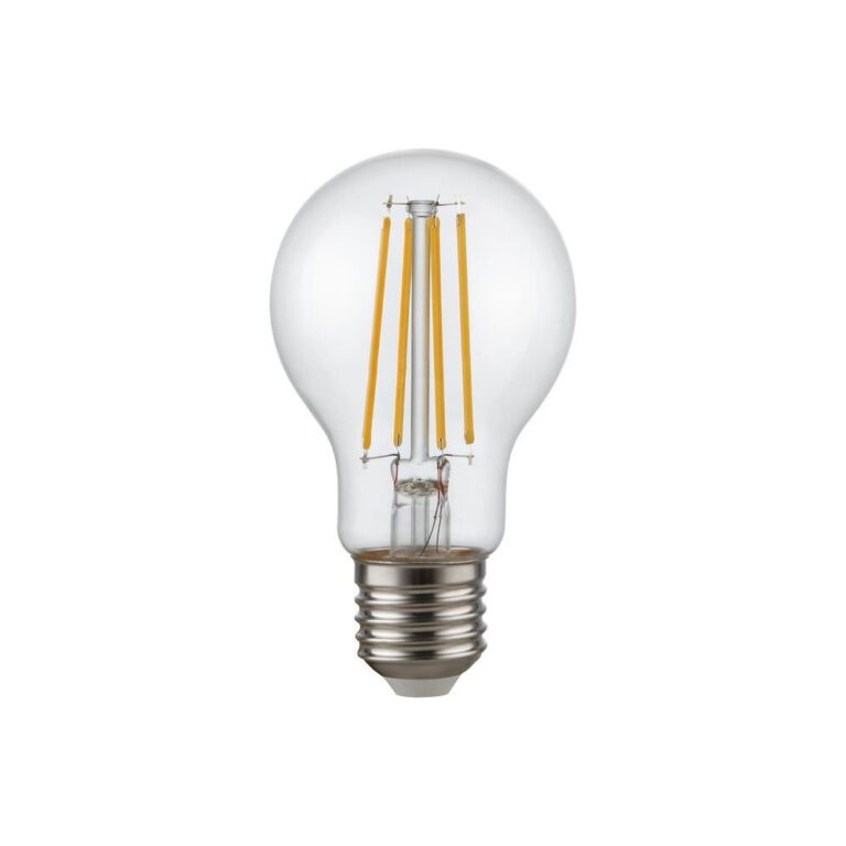 E27 4,7W dæmpbar LED pære - A60, filament, 470lm, 2500K, klar glas