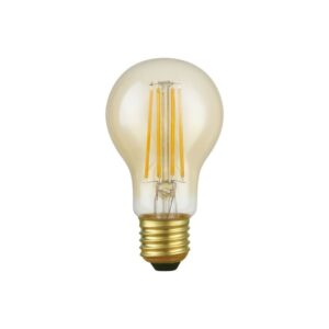 E27 4,7W dæmpbar LED pære - Filament, A60, 470lm, 2200K, guld glas