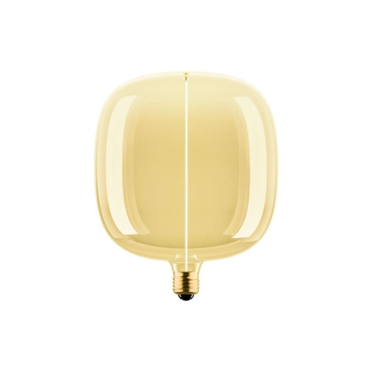 E27 4,8W dæmpbar LED pære - Big Flex Magnetic, 1800K, filament, guld glas, 200lm